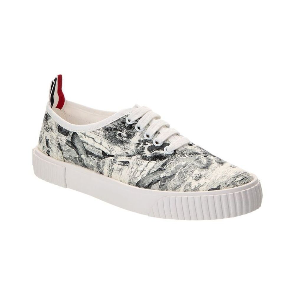 Thom Browne Heritage Canvas Sneaker, Black